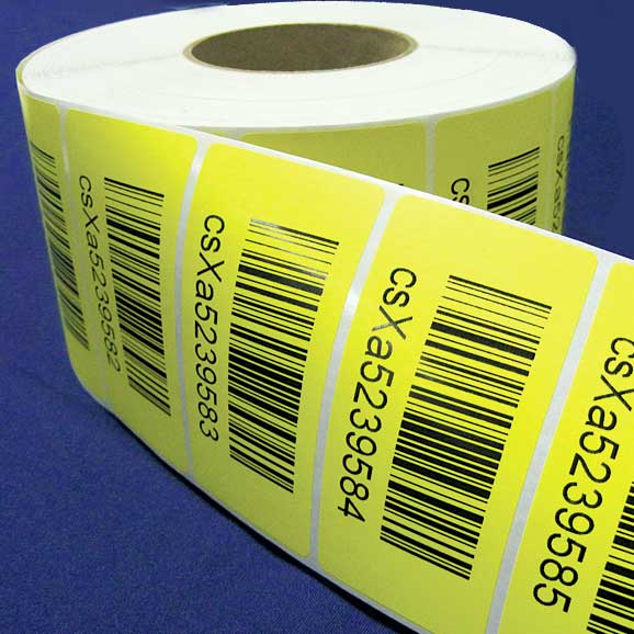 Roll of sequential bar code labels